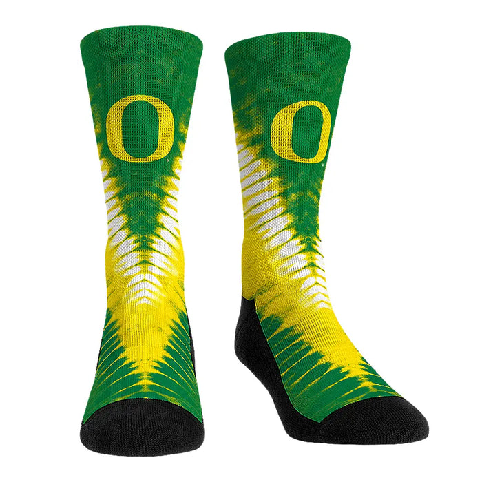 Oregon Ducks - V Shape Tie Dye by Rock 'Em Socks