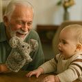 Organic Wool Knit Hand Puppet | Elliot the Elephant by Finn + Emma