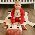 Organic Wool Play Mat + Nursery Rug | Cow by Finn + Emma