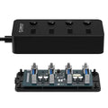 ORICO Splitter 4-Port USB 3.0 Faceup Design Hub by DailySale