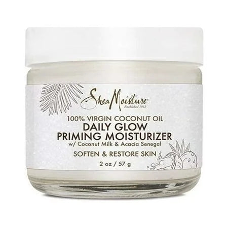 SheaMoisture Daily Hydration Glow Priming Moisturizer, Virgin Coconut Oil, 2 oz