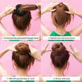 VIP Extensions Hair Bun Maker Donut, Large Black