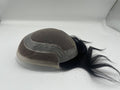 VIP Extensions Hollywood Toupee for Men, 100% Human Hair, 1B