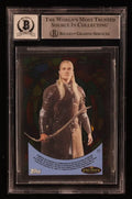 Orlando Bloom Signed 2006 Topps Lord of the Rings Evolution Stained Glass #S7 Legolas (BGS | Auto 10) Beckett Witnessed by Price Is Right Miami