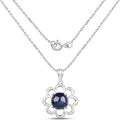 4.65 Carat Genuine Blue Sapphire .925 Sterling Silver Pendant by Bids.com