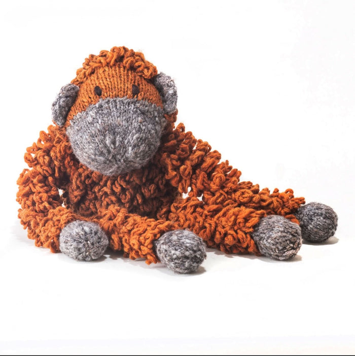 Wool Knit Buddy | Opal the Orangutan by Finn + Emma