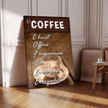 Our C.O.F.F.E.E Faith Sign IX by Tailored Canvases