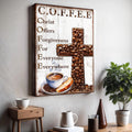 Our C.O.F.F.E.E Faith Sign V by Tailored Canvases