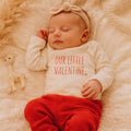 long sleeve graphic bodysuit | little valentine by Finn + Emma