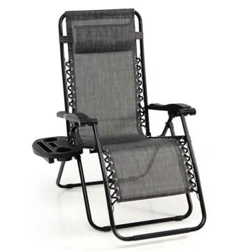 Outdoor Folding Zero Gravity Reclining Lounge Chair by DailySale