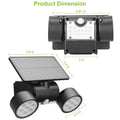 Outdoor PIR Motion Sensor Dusk To Dawn Solar Wall Lamps IP65 Waterproof by DailySale