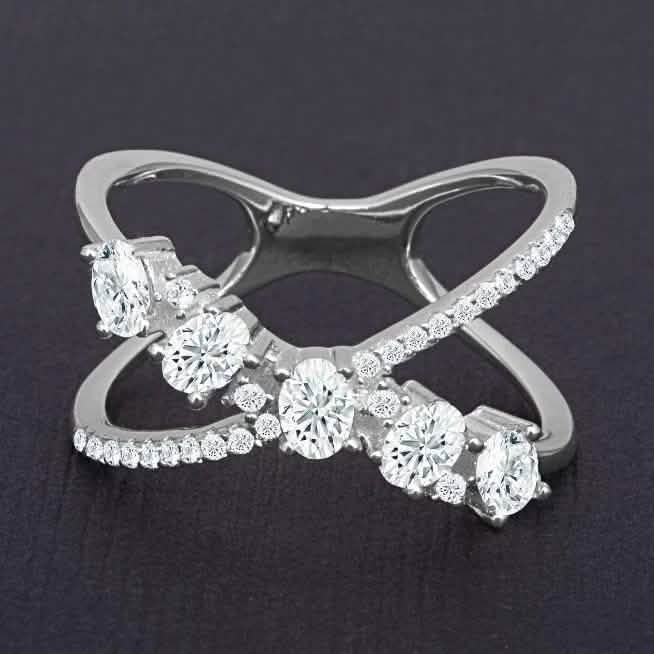 Oval Design Mini X Ring by DailySale