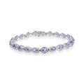 Oval Tanzanite Tennis Bracelet by Fine Color Jewels