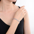 Oval Tanzanite Tennis Bracelet by Fine Color Jewels
