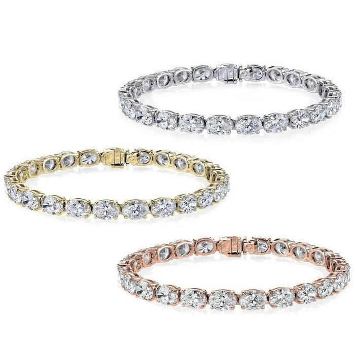 Oval Tennis Bracelets Made With Swarovski Elements by DailySale