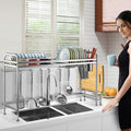 Over Sink Dish Drying Rack with Cutlery Holder by DailySale