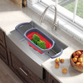 Over-The-Sink Collapsible Colander With Extendable Handles by DailySale