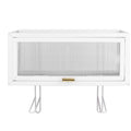 Over the Toilet Storage Cabinet with Dust-Proof Transparent Magnetic Door Side Opening by DailySale
