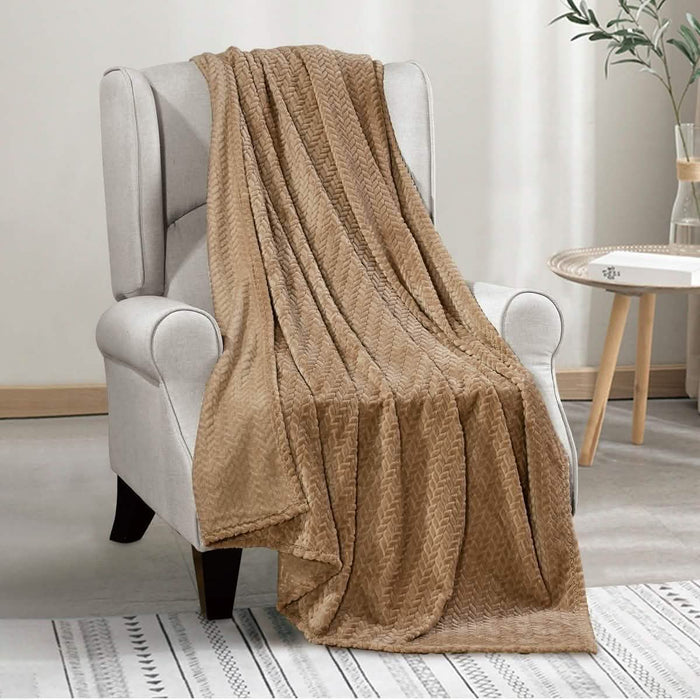 Oversized Chevron Braided Throw Blanket by DailySale
