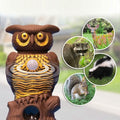 Owl Alert Statue - Targets Outdoor Pests Like Racoons, Deer, Rabbits, Squirrels, Mice and More by DailySale