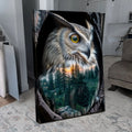 Owl Double Exposure Wall Art by Tailored Canvases