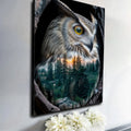 Owl Double Exposure Wall Art by Tailored Canvases
