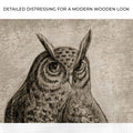 Owl Pencil Sketch Portrait Canvas Wall Art by Tailored Canvases