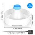 Ownpets® Pets Drinking Fountain Active Oxygen Cycle Two Drinking Area 3L by DailySale