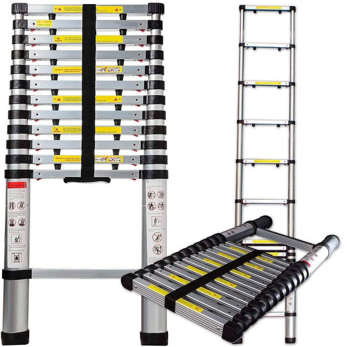 OxGord Aluminum Telescopic Extension Ladder 12.5ft. Telescope by DailySale