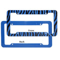 OxGord Plastic License Plate Frame with Zebra/Tiger Stripes by DailySale