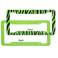 OxGord Plastic License Plate Frame with Zebra/Tiger Stripes by DailySale