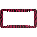 OxGord Plastic License Plate Frame with Zebra/Tiger Stripes by DailySale