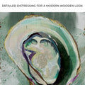 Oyster Shell Abstract Portrait Canvas Wall Art by Tailored Canvases