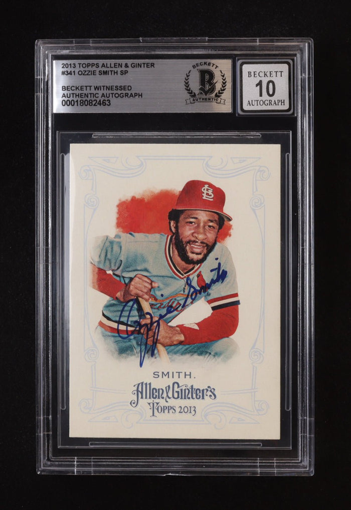 Ozzie Smith 2013 Topps Allen And Ginter Auto Beckett 10 by Price Is Right Miami