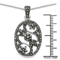 0.28 Carat Genuine Black Diamond .925 Sterling Silver Pandent by Bids.com