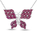 3.12 Carat Genuine Ruby .925 Sterling Silver Pendant by Avera Group