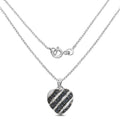 1.55 Carat Genuine Blue Sapphire and White Topaz .925 Sterling Silver Pendant by Bids.com
