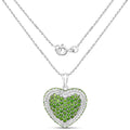 4.62 Carat Genuine Chrome Diopside .925 Sterling Silver Pendant by Bids.com