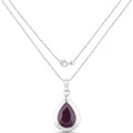 14.10 Carat Genuine Ruby .925 Sterling Silver Pendant by Bids.com