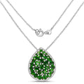4.65 Carat Genuine Chrome Diopside .925 Sterling Silver Pendant by Bids.com