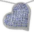 2.98 Carat Genuine Tanzanite .925 Sterling Silver Pendant by Bids.com