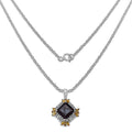 6.27 Carat Genuine Smoky Quartz, Citrine & White Topaz .925 Sterling Silver Pendant by Bids.com