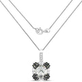 2.72 Carat Genuine Multi Stones .925 Sterling Silver Pendant by Bids.com
