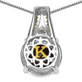 3.16 Carat Genuine Smoky Quartz, Yellow Diamond & White Diamond .925 Sterling Silver Pendant by Bids.com
