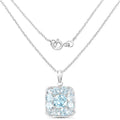 10.05 Carat Genuine Blue Topaz .925 Sterling Silver Pendant by Bids.com