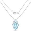 4.77 Carat Genuine Swiss Blue Topaz .925 Sterling Silver Pendant by Bids.com