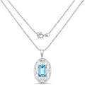 9.60 Carat Genuine Green Topaz .925 Sterling Silver Pendant by Bids.com