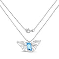 10.62 Carat Genuine Swiss Blue Topaz .925 Sterling Silver Pendant by Bids.com