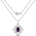 7.80 Carat Genuine Amethyst .925 Sterling Silver Pendant by Bids.com
