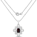 8.00 Carat Genuine Garnet .925 Sterling Silver Pendant by Bids.com
